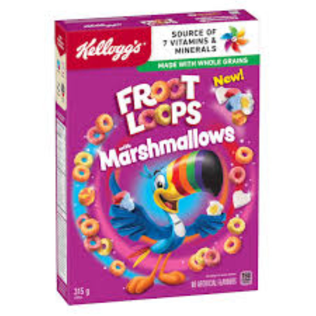 KELLOGGS FROOT LOOPS MARSHMALLOWS 297G